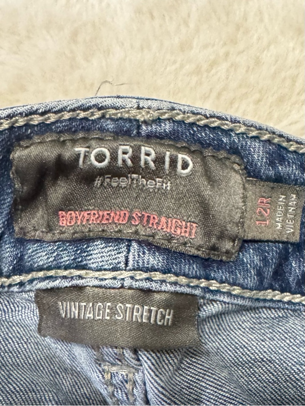 torrid Blue Denim Boyfriend Straight Jeans